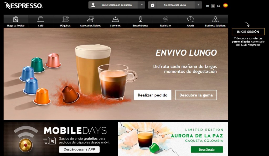 transformación digital Nespresso portada web