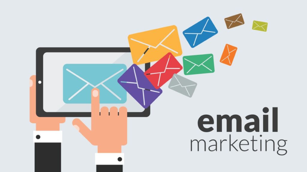 Email Marketing y SMS marketing logo email vectores