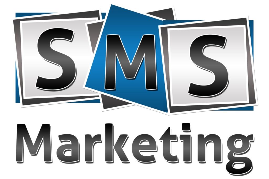 Email Marketing y SMS marketing logo sms letras